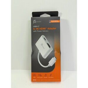 j5create JCA152 USB‑C to 4K HDMI Adapter w/ Power Delivery – Smartphones, Tablet